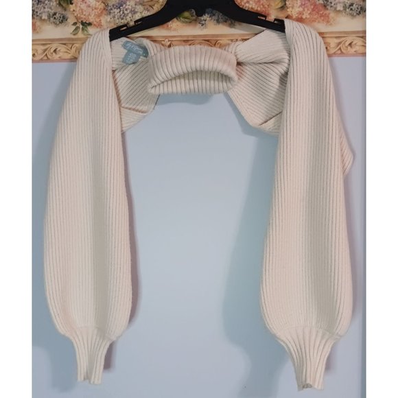 Sky & Sparrow Medium Beige Knit Bodiless Turtleneck Arm Warmer - Picture 1 of 3